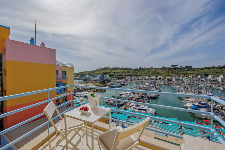 Balcony overlooking the the Marina.