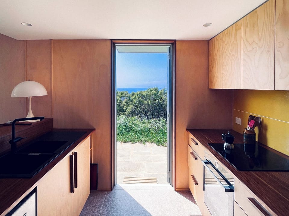 The kitchen also allows access to the garden