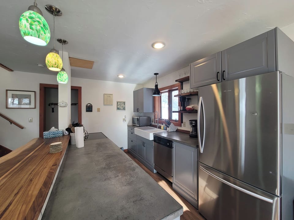 Beautifully redone open kitchen