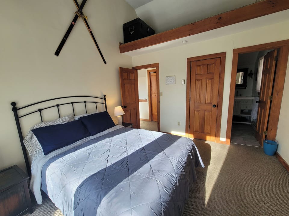 Master bedroom with bathroom