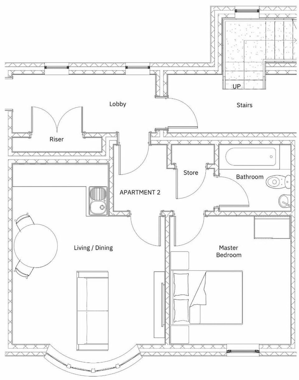 Floor plan | Sea Breeze Suite, Filey