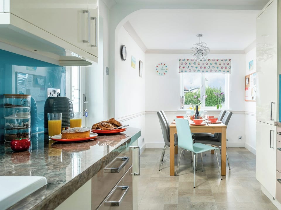Open dining area/ kitchen | Dylmor, Benllech 