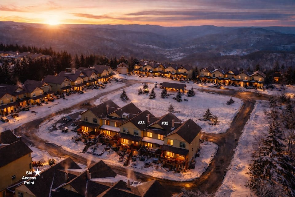 Enjoy two side-by-side townhomes that provide space for a multi-family gathering in the heart of Snowshoe.