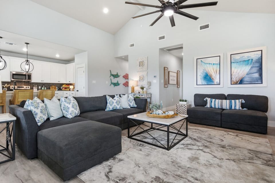 Large open living room