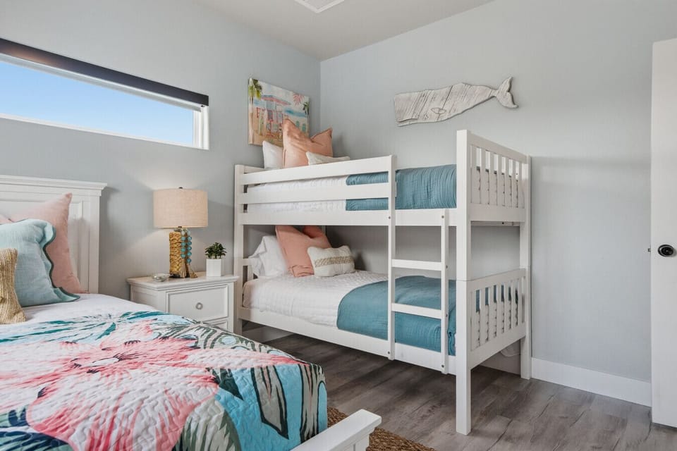 Twin Bunk Bed in Guest Bedroom