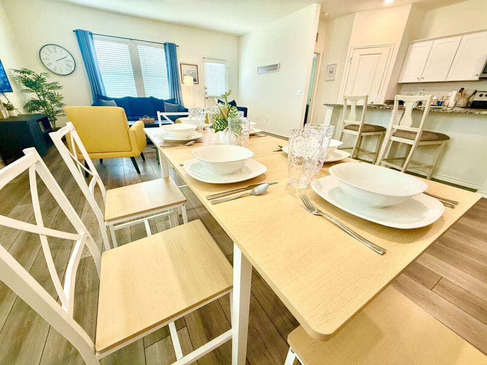 Create unforgettable meals in this beautifully designed, fully equipped kitchen. Gather your group to savor delightful dining experiences in the elegant dining area.