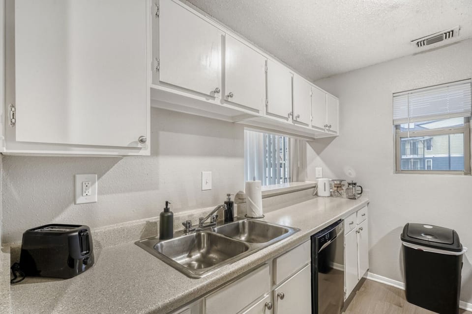 Bright and functional kitchen with clean, modern simplicity.