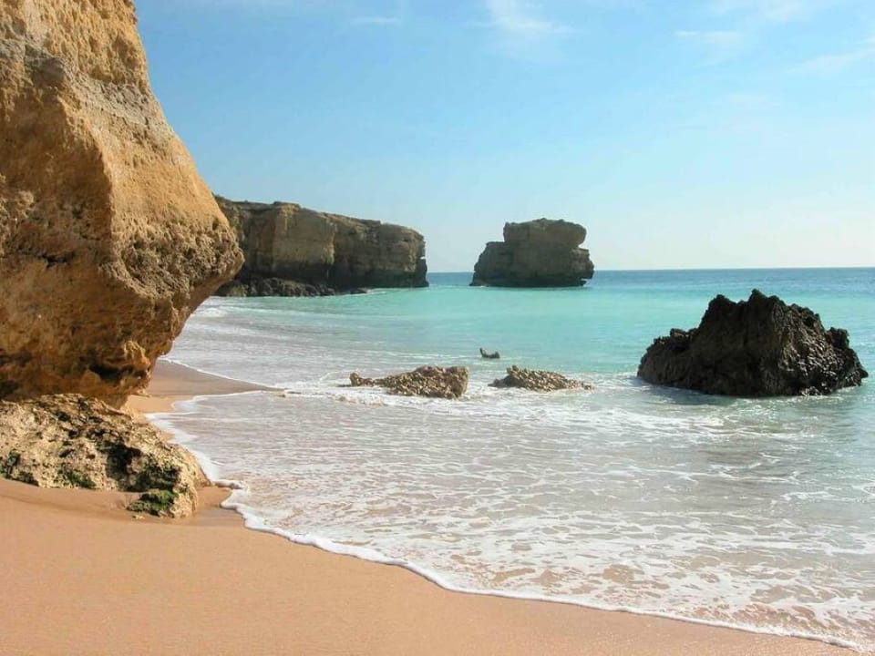 One of the many beautiful beaches in the Algarve.
