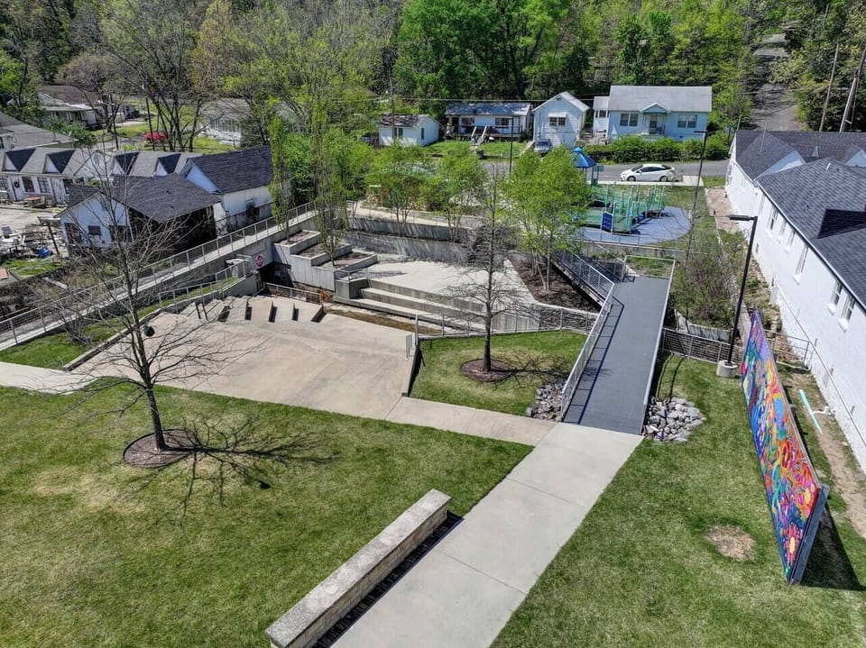 park next door