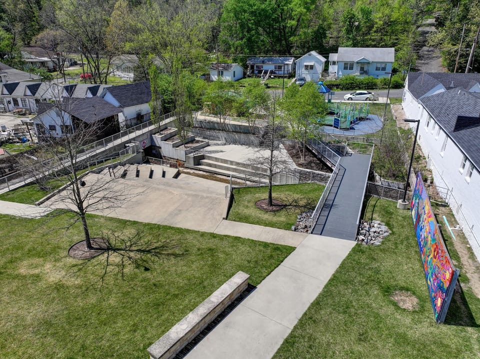 park next door