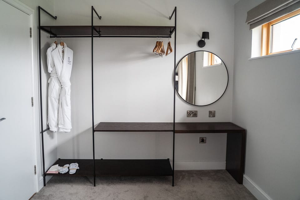 Johnstown Estate Holiday Lodges. Self catering lodge Co Meath. Dressing Room.
