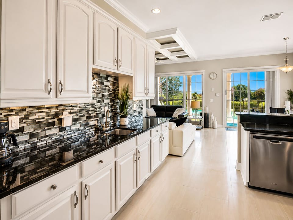 Prep kitchen with additional sink for easy entertaining!