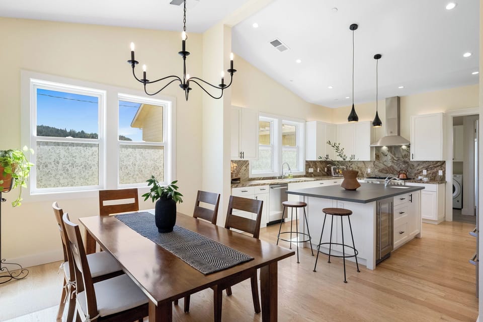 Dining room opens to the large Kitchen