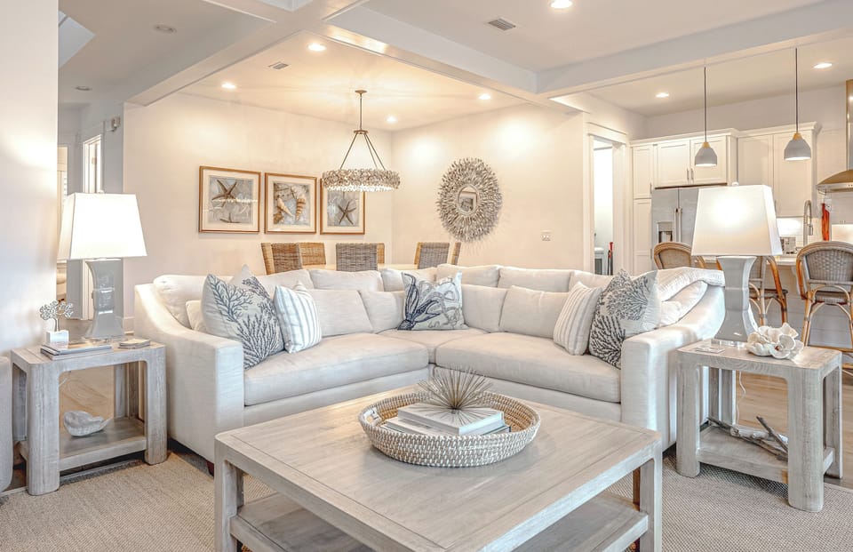 Relax and unwind in the spacious living room