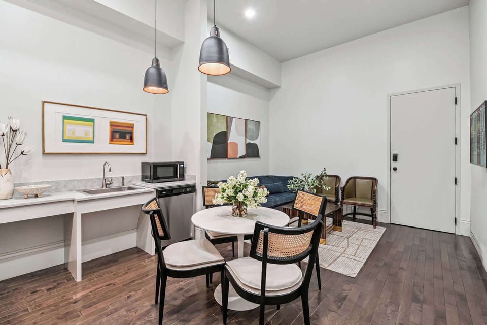 Unit A | Open Concept Dining Area | First Floor |  Seats up to 4