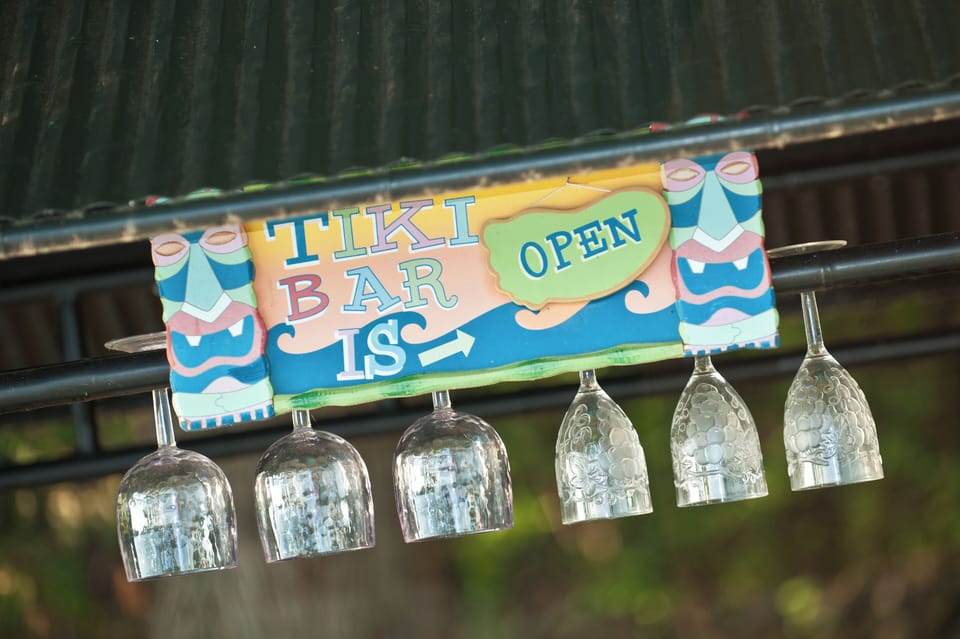 Tiki bar is open!
