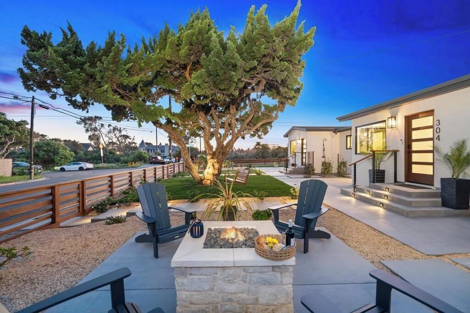 Private area for rental unit Natural Gas fire pit 