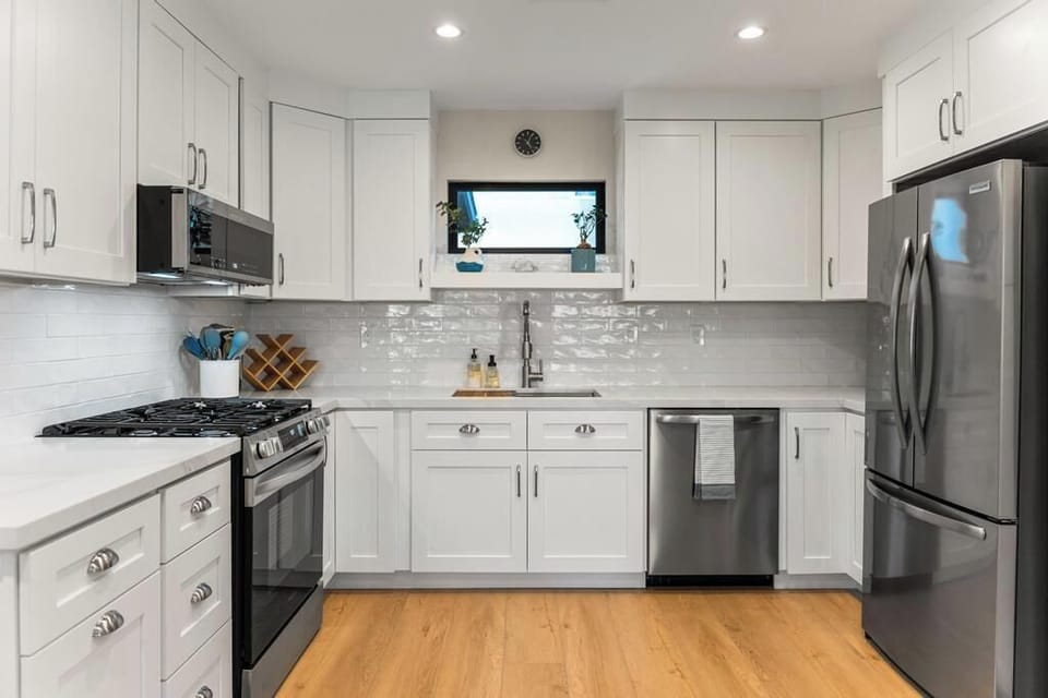 Kitchen is open to dining area. Fully equipped to prepare your favorite meals