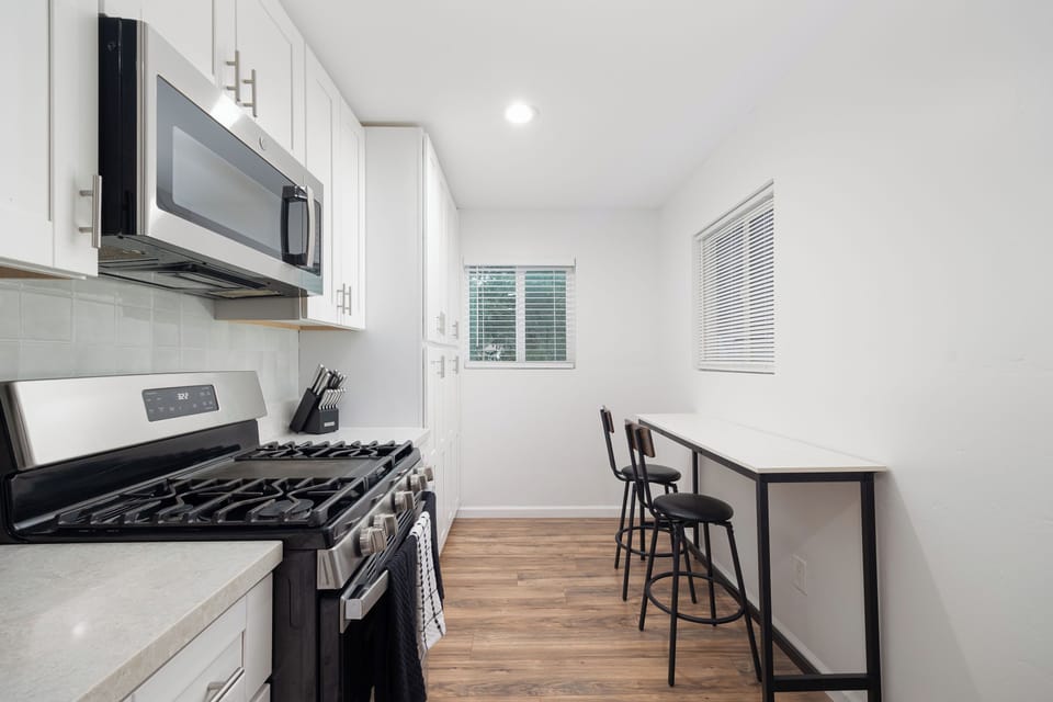 Spacious dining for shared dinners and laughs.