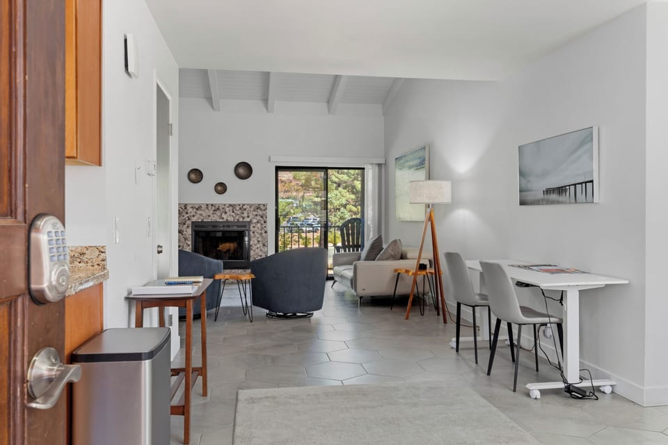 From the front door to the open area living area