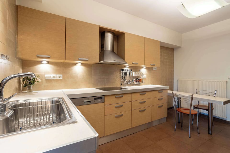 Modern Kitchen with Ample Counter Space and Appliances