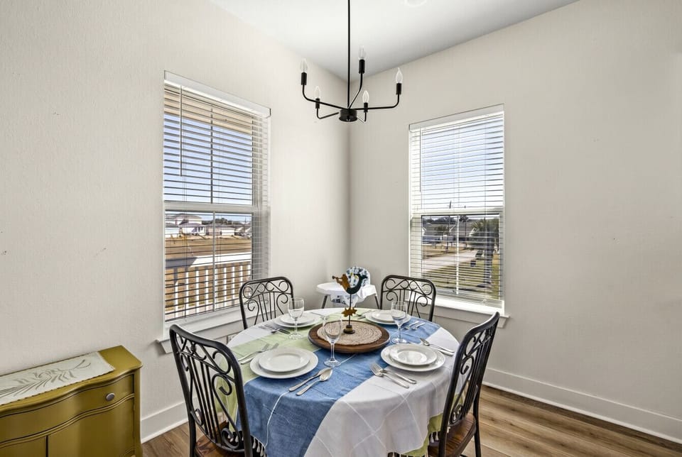 A comfortable dining space for everyday meals
