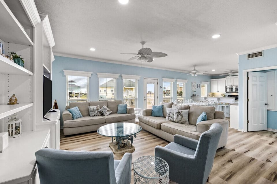 Share laughter & conversation in this inviting living space