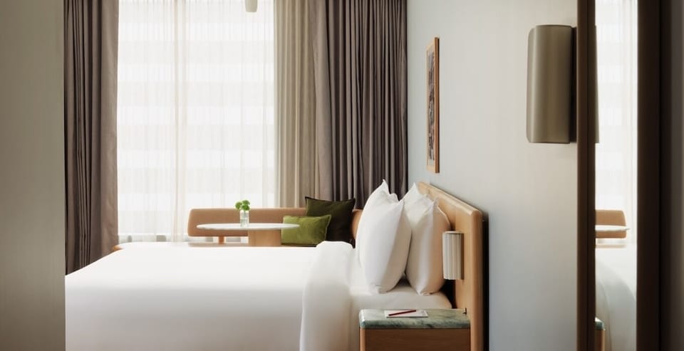 Lounge by the window with coffee and a quiet morning.