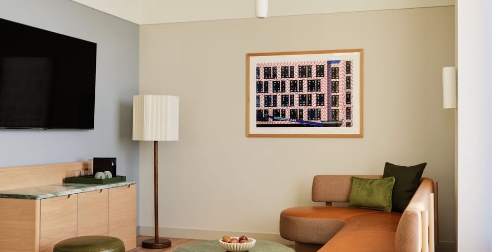 Unwind on the cozy chaise with a movie night in.