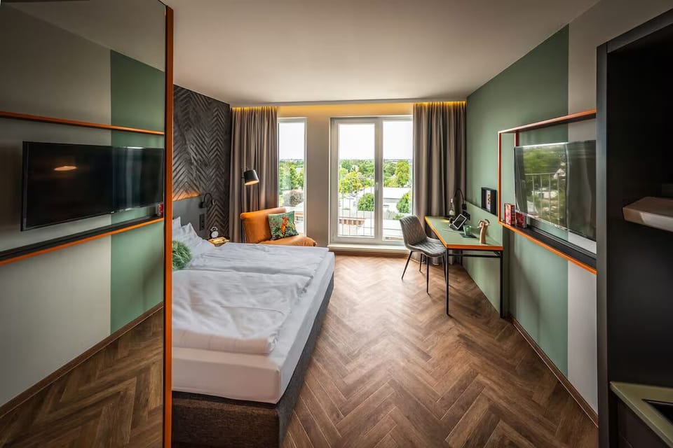 Step into a bright, stylish room made for restful nights