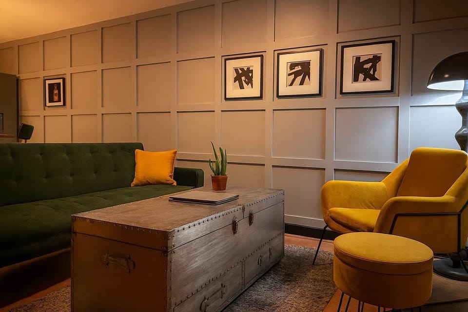 Large Sofa with option to convert to a sofa bed for extra guests