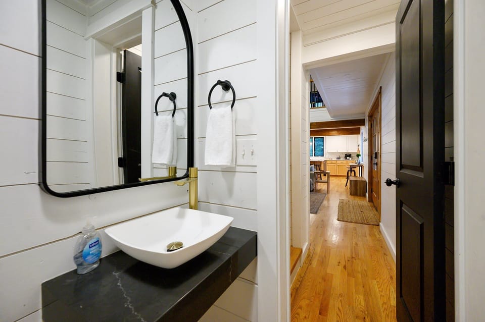 The perfect perch for your toothbrush, face wash, and that fancy vacation skincare routine you finally get to use.