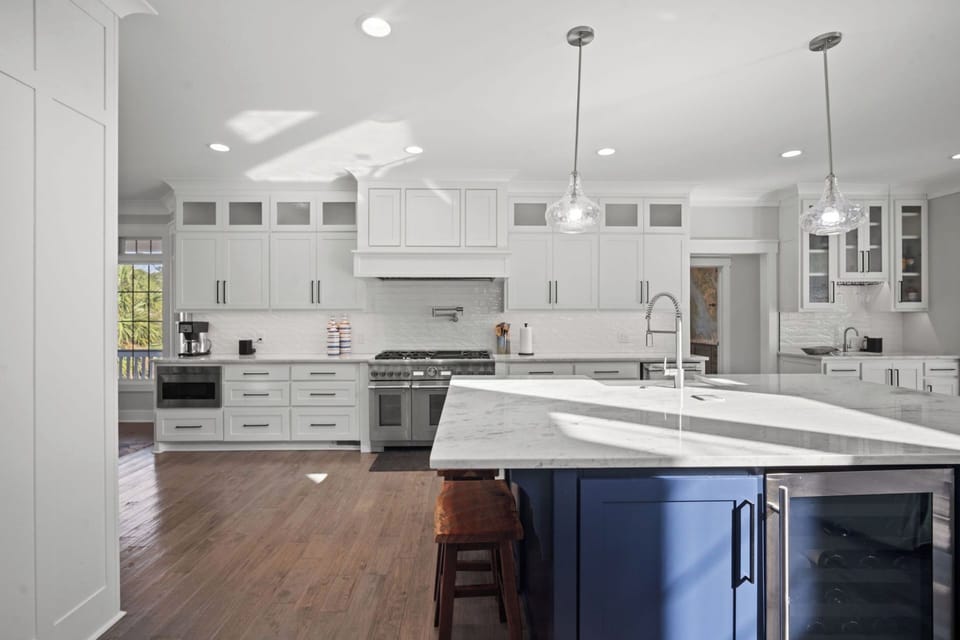 Kitchen, Island w/Beverage Fridge