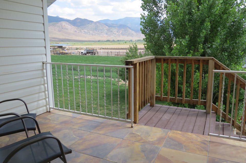 A private porch with beautiful views