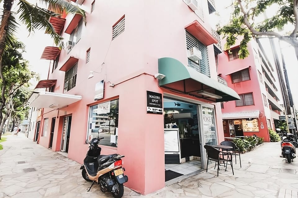 Arrive to a charming corner building steps from local eats.