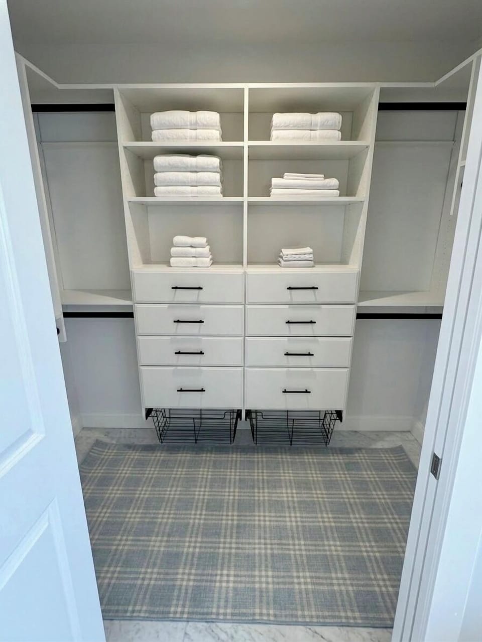 Master bedroom; walk-in closet