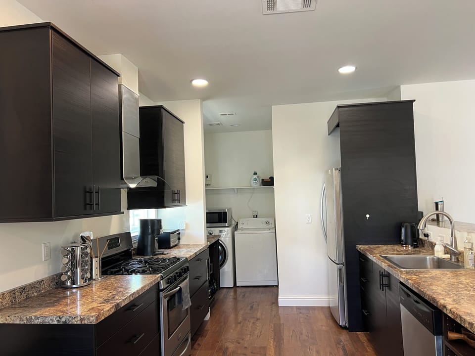 Open kitchen.