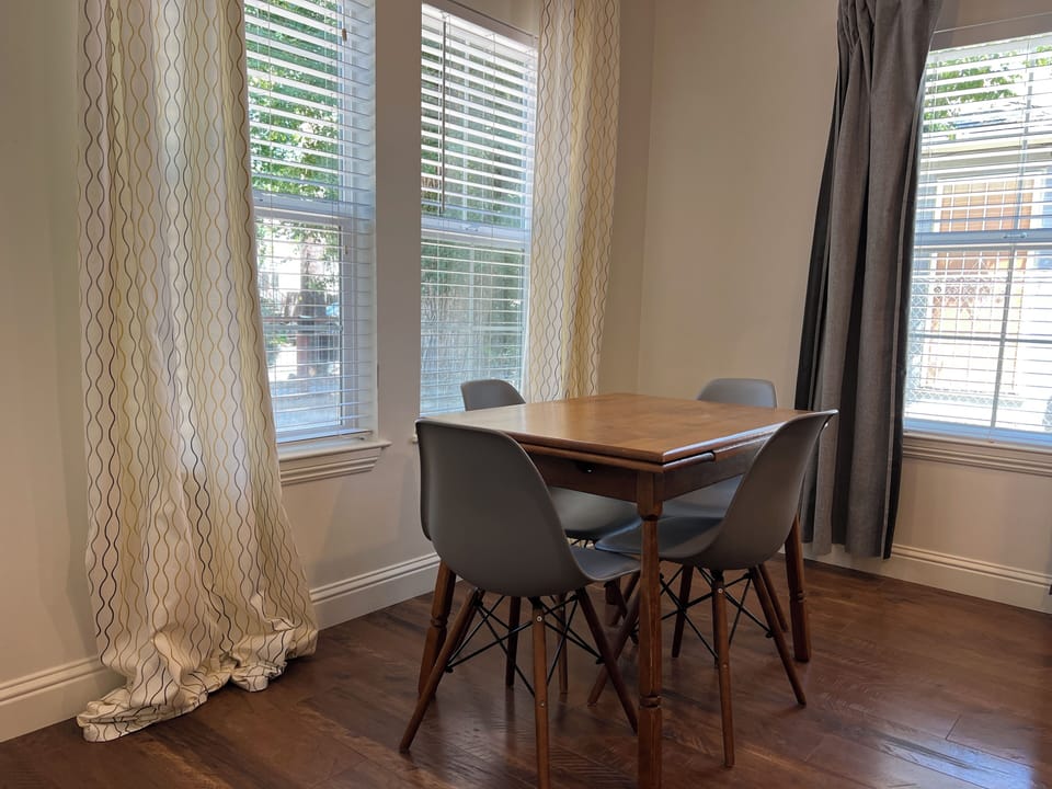 Bright & airy dining area.
