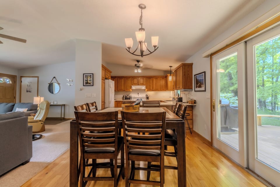 Dining Room with View of Kitchen and Living Room