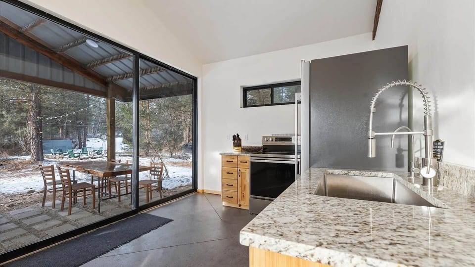 Kitchen and Outdoor Dining Area