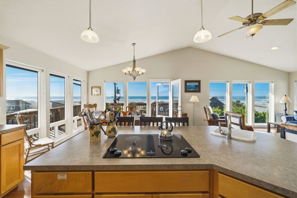 Spectacular views and easy access across the street to the beach.