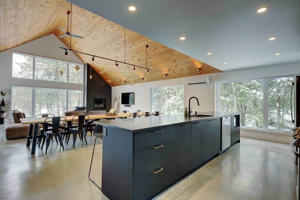 View of part of the kitchen and dining room