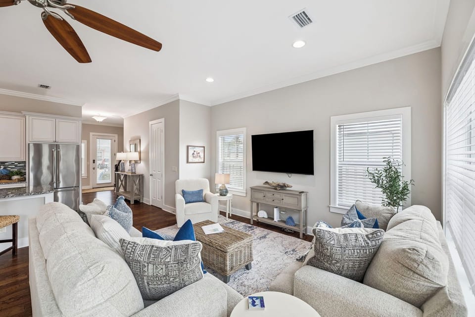 Newly furnished with Queen sleeper sofa