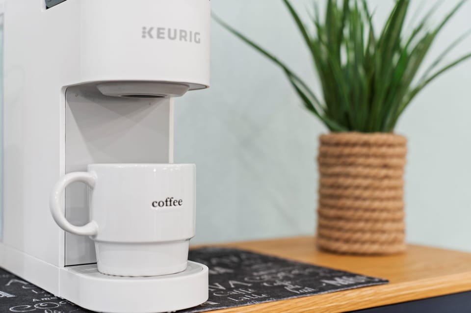 Complimentary coffee station to start your day right.