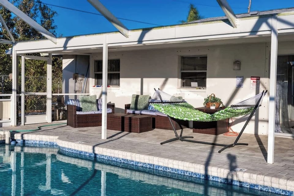 Private patio perfect for relaxing outdoors