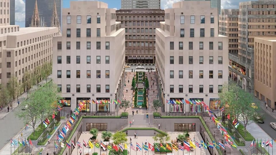 Imagine mornings overlooking a landmark courtyard framed by city energy.