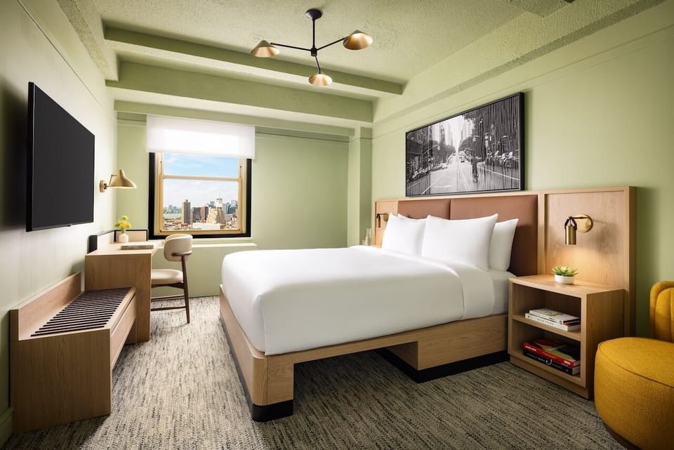 Return to a bright, spacious retreat with skyline outlooks.