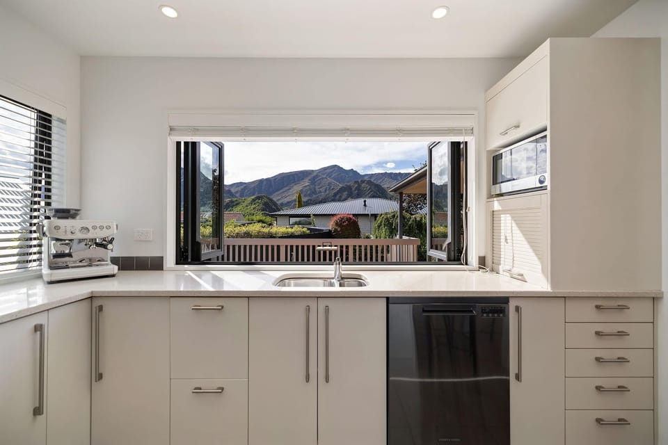 Fully equipped kitchen with complimentary condiments and all the utensils you'll need to cook a great meal.