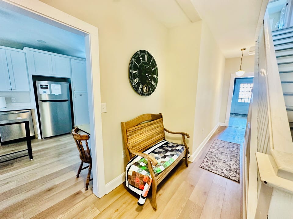 Hallway with a bench