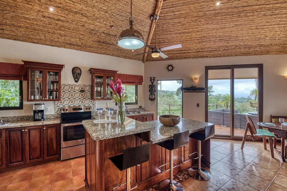 The kitchen prep area